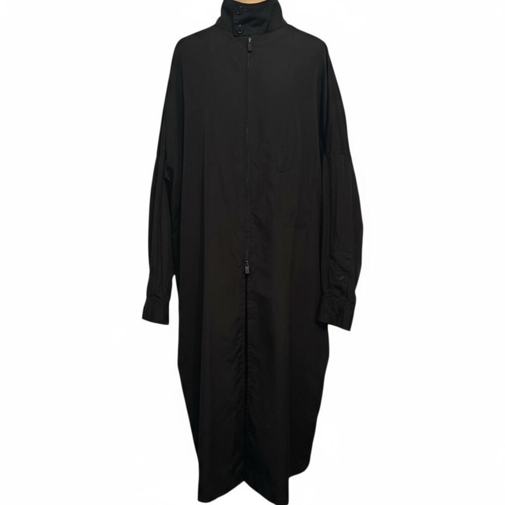 Yohji Yamamoto POUR HOME SS20 B ring W-ZIP long shirt black size 3 M Cotton
